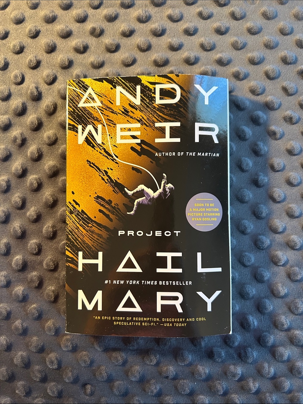 Project Hail Mary by Andy Weir - Black & Gold Paperback